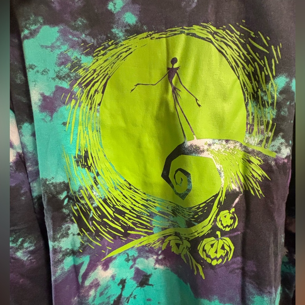 Disney Nightmare Before Christmas Tie Dye Sweatshirt Size Large NWOT - Picture 7 of 8